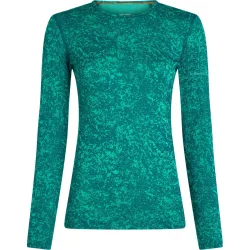 Icebreaker Damen Merino 200 Oasis Moss Bloom AOP Longsleeve