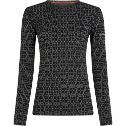 Icebreaker Damen Merino 260 Oasis Vertex Alpine Geo Longsleeve