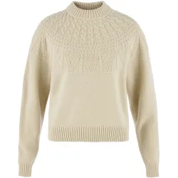 Fjällräven Damen Övik Solid Jacquard Knit Pullover