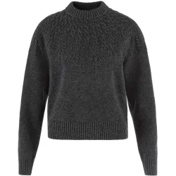 Fjällräven Damen Övik Solid Jacquard Knit Pullover