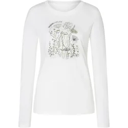 Super.Natural Damen Rock Flowers Bio C Longsleeve