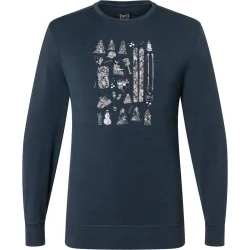 Super.Natural Herren Ski Doodle Crew Pullover