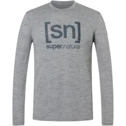 Super.Natural Herren Denim Logo Longsleeve