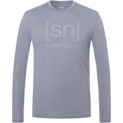 Super.Natural Herren Denim Logo Longsleeve