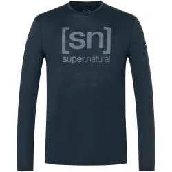 Super.Natural Herren Denim Logo Longsleeve
