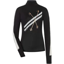 Super.Natural Damen Kryssede Col T-Neck Light Pullover