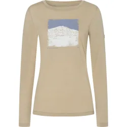 Super.Natural Damen Lithography Mountain Longsleeve