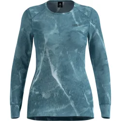 Odlo Damen Active Warm X Frozen Lake Bl Crew Longsleeve