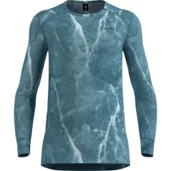 Odlo Active Warm X Frozen Lake Base Layer Shirt für Herren - Wandern, Ski & Snow - marineblau, XL