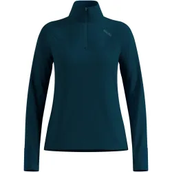 Odlo X-Alp Lauf-Mid Layer Half-Zip für Damen - Trail Running, Wandern - marineblau, XL