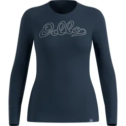 Odlo Damen Merino 200 80 Years Bl Crew Longsleeve