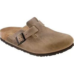 Birkenstock Boston Natural Leather Oiled Sandale