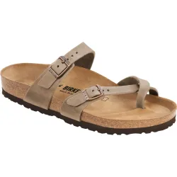 Birkenstock Damen Mayari Natural Leather Oiled Sandale