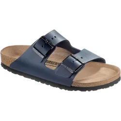 Birkenstock Arizona Natural Leather Regular Fit Herren Slipper Blau, Herren, Größe: 42