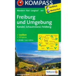 Kompass Verlag WK 889 Freiburg und Umgebung