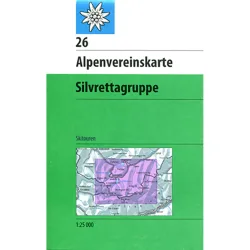 DAV AV-Karte 26 Silvrettagruppe, Skirouten