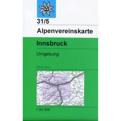 DAV AV-Karte 31/5 Innsbruck Umgebung, Skirouten
