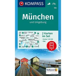 Kompass Verlag WK 184 München Umgebung - Kartenset