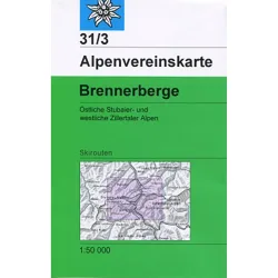 DAV AV-Karte 31/3 Brennerberge, Skirouten
