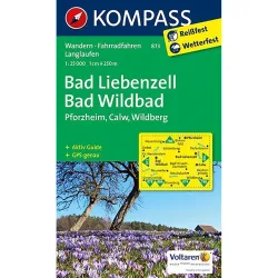 Kompass Verlag WK 873 Bad Liebenzell - Bad Wildbad