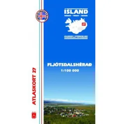 Mal og menning Island Atlaskort 27 Fljotsdalsherad