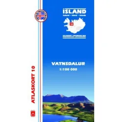 Mal og menning Island Atlaskort 10 Vatnsdalur