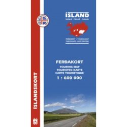 Island Touristen-Karte. Island Ferdakort. Iceland Touring Map, Islande carte touristique