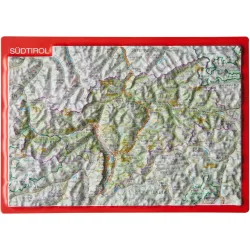 Georelief 3D Reliefpostkarte Südtirol