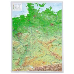 Georelief 3D Reliefkarte Deutschland