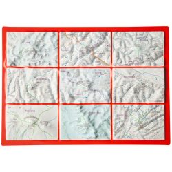 Georelief 3D Reliefpostkarte Seven Summits