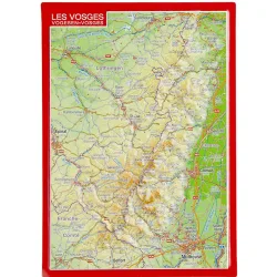 Georelief 3D Reliefpostkarte Vogesen