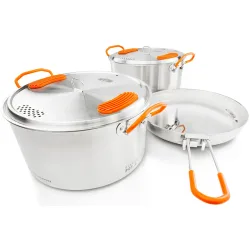 GSI Glacier Stainless Base Camper Medium Kochgeschirr
