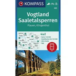 Kompass Verlag WK 805 Vogtland - Saaletalsperren