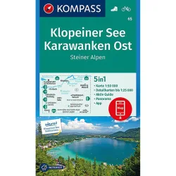 Kompass Verlag WK 65 Klopeiner See - Karawanken Ost