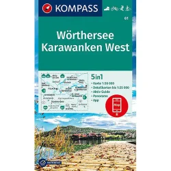 Kompass Verlag WK 61 Wörthersee - Karawanken West
