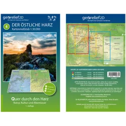 Georelief Der Östliche Harz Wanderkarte