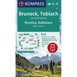Kompass Verlag WK 57 Bruneck - Toblach