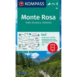 Kompass Verlag WK 88 Monte Rosa