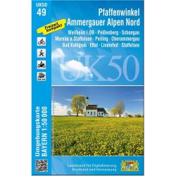Landesamt Digitalisierung, Breitband, Vermessung UK 50-49 Pfaffenwinkel Ammergauer Alpen nördl. Tei