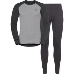 ODLO Herren Funktionswäsche Set ACTIVE WARM ECO Base Layer grau | XL
