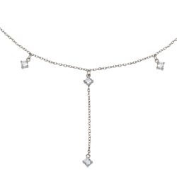 Silber Y-Halskette
