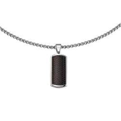 Dog-Tag-Halskette aus Edelstahl