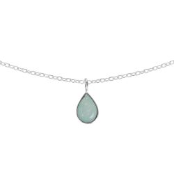 Amazonit Silber Halskette