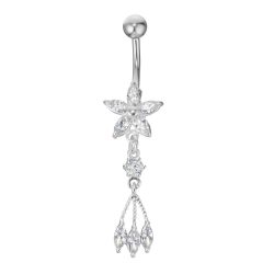 Edelstahl-Bauchnabelpiercing