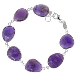 Amethyst Silberarmkette