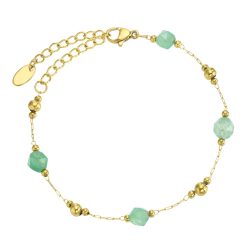 Achat-Edelstahl-Armband