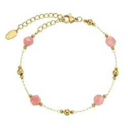 Achat-Edelstahl-Armband
