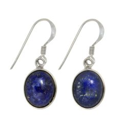 Lapislazuli Silberohrhänger