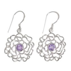 Amethyst Silberohrhänger