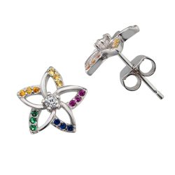 Zirkonia Silber-Ohrstecker